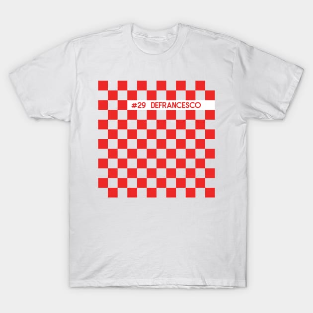 Devlin DeFrancesco Racing Flag T-Shirt by GreazyL